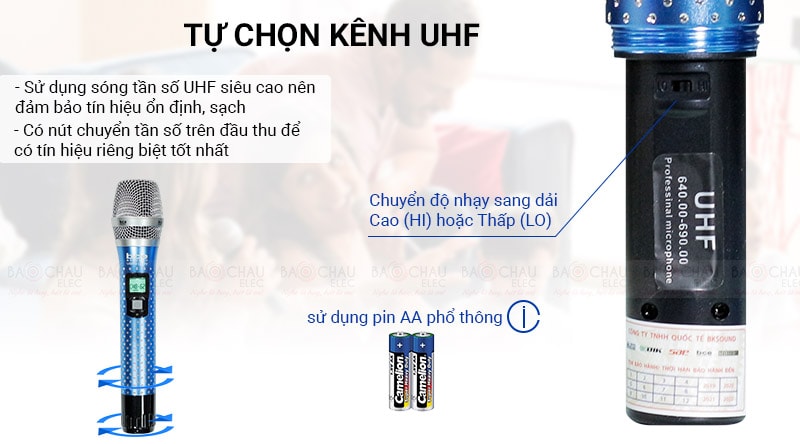 Micro kh&ocirc;ng d&acirc;y BCE UGX12 Luxury