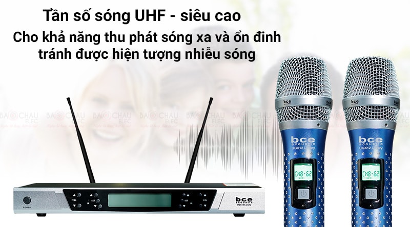 Micro kh&ocirc;ng d&acirc;y BCE UGX12 Luxury độ nhạy cao, bắt &acirc;m tốt