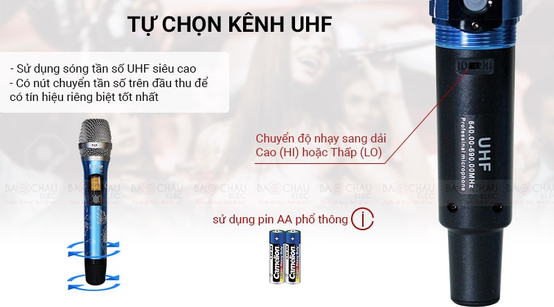 Micro kh&ocirc;ng d&acirc;y BCE UGX12 Plus Luxury
