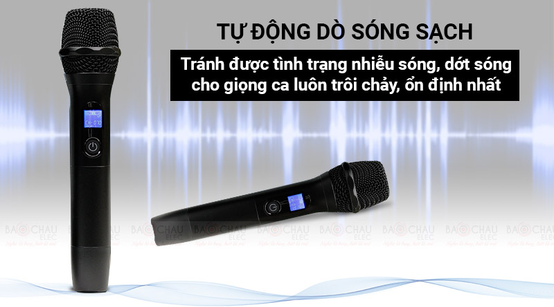 Micro kh&ocirc;ng d&acirc;y JBL VM300 tự động d&ograve; s&oacute;ng sạch