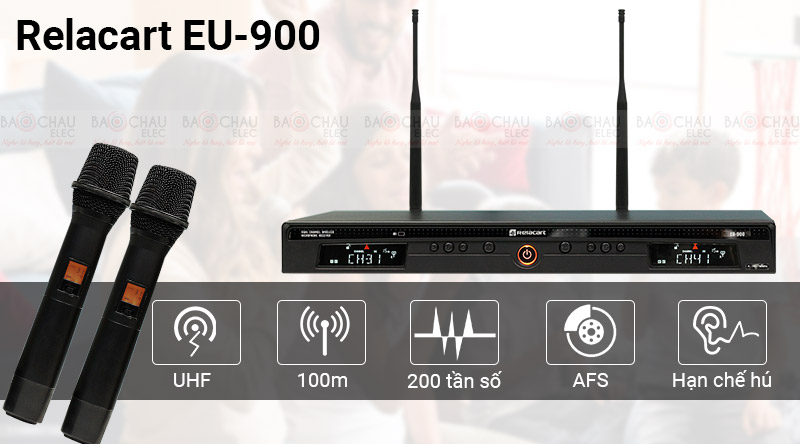 Micro kh&ocirc;ng d&acirc;y&nbsp;Relacart EU-900MH
