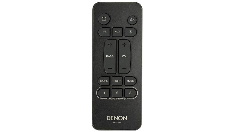 Đi kèm Bộ loa Soundbar Denon DHT-S316 là điều khiển từ xa