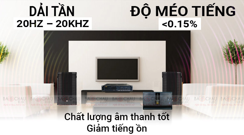 Cục đẩy c&ocirc;ng suất BIK VM 840A Cao Cấp dải tần rộng 