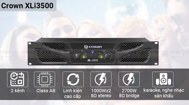 Cục đẩy công suất Crown XLi3500