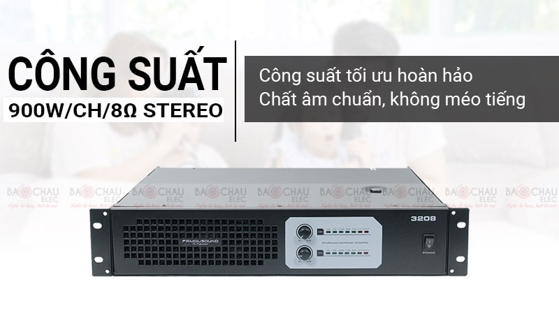 Cục đẩy Famousound 3208 cho công suất lớn