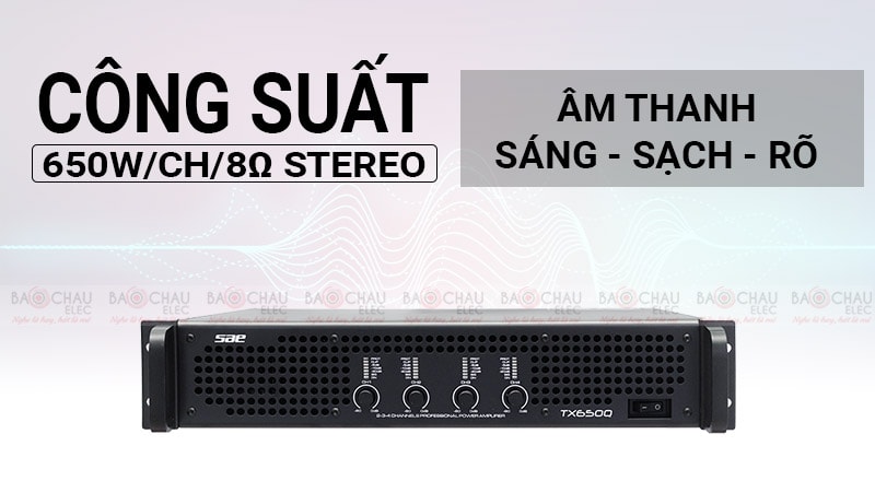 Cục đẩy c&ocirc;ng suất SAE TX650Q