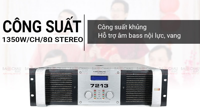 Cục đẩy Famousound 7213 c&ocirc;ng suất lớn