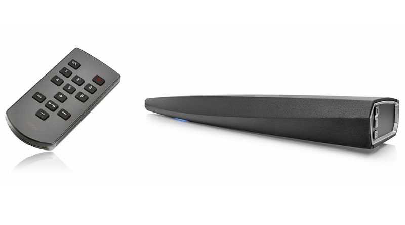 Loa Soundbar Denon DHT-S716H đi kèm là chiếc điều khiển từ xa