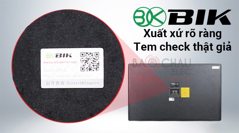 Loa Sub hơi BIK BJ-W66PLUS ch&iacute;nh h&atilde;ng gi&aacute; rẻ