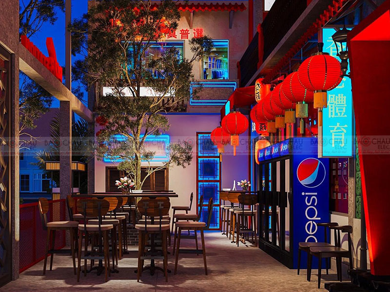 Mẫu thiết kế quán pub độc đáo đẹp lung linh