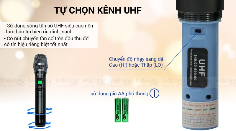 Micro kh&ocirc;ng d&acirc;y BCE U900 Plus X