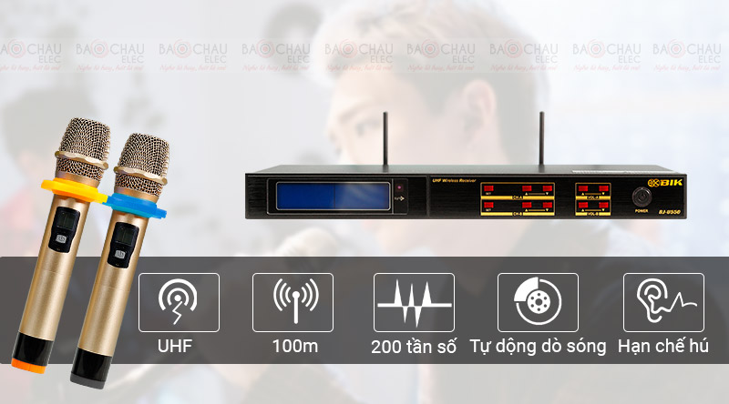 Micro kh&ocirc;ng d&acirc;y bik BJ U550 gi&aacute; rẻ h&aacute;t hay