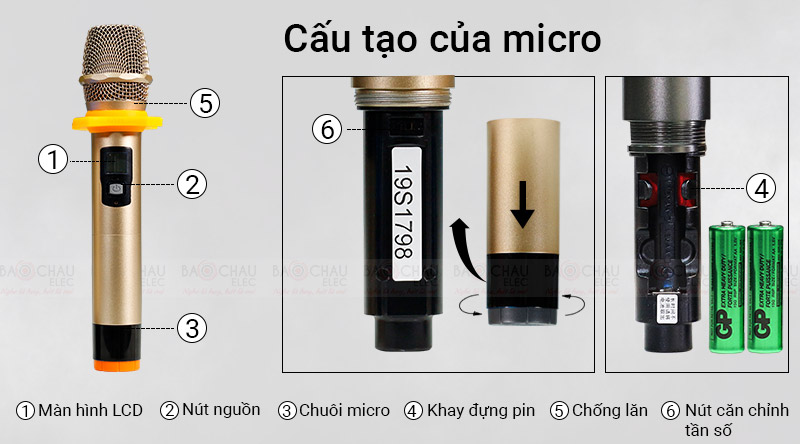 Micro kh&ocirc;ng d&acirc;y bik BJ U550 gi&aacute; rẻ h&aacute;t hay
