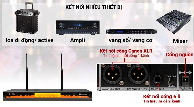 Micro kh&ocirc;ng d&acirc;y Relacart X-10 kết nối nhiều thiết bị