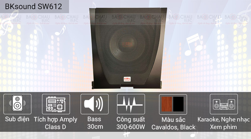 Loa sub BKSound SW612 hiện đại, chính hãng 100%