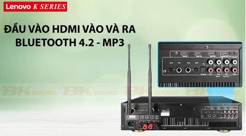 Mặt sau Power Amplifier Lenovo K250
