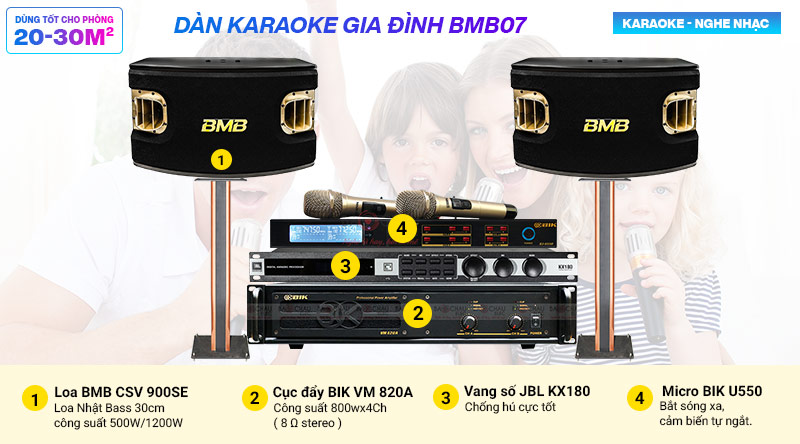 d&agrave;n karaoke gia đ&igrave;nh BMB07