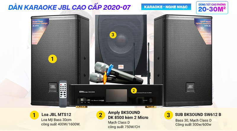 D&agrave;n karaoke JBL cao cấp 2020-07