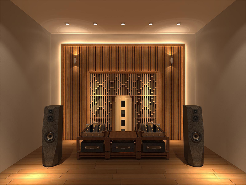 Thiết kế ph&ograve;ng nghe nhạc gia đ&igrave;nh 11