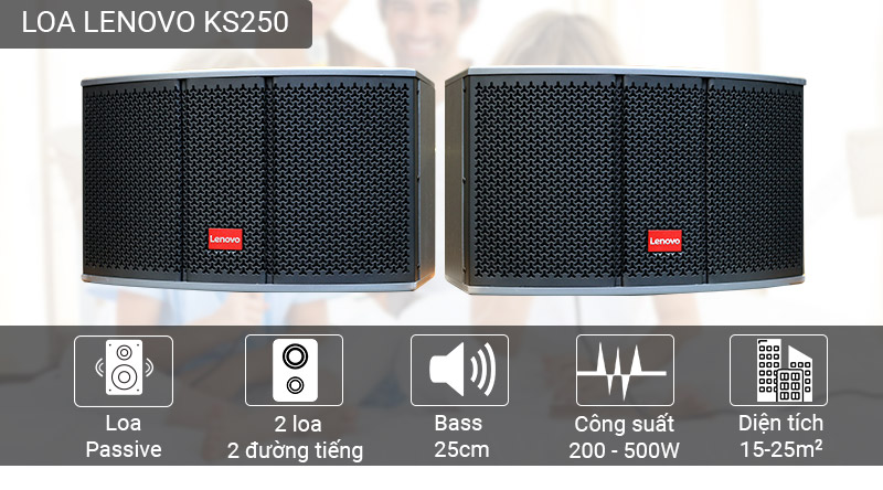 Loa karaoke Lenovo KS250 (1 đ&ocirc;i)