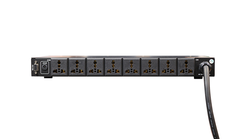 Mặt sau quản lý nguồn điện BKsound m8