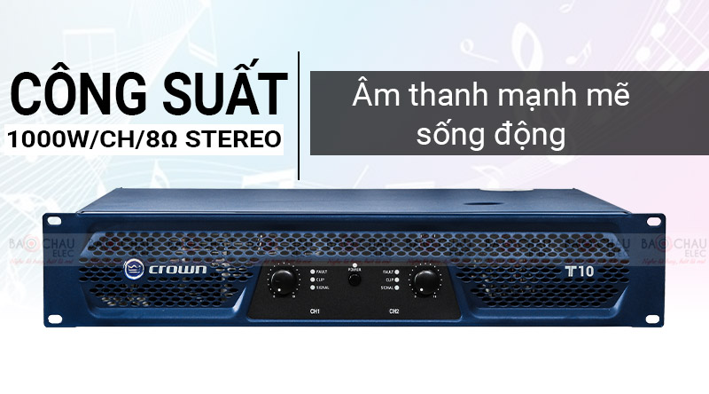 cục đẩy công suất crown t10