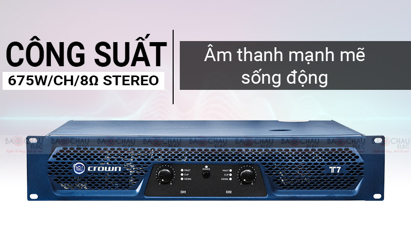 cục đẩy c&ocirc;ng suất crown t7