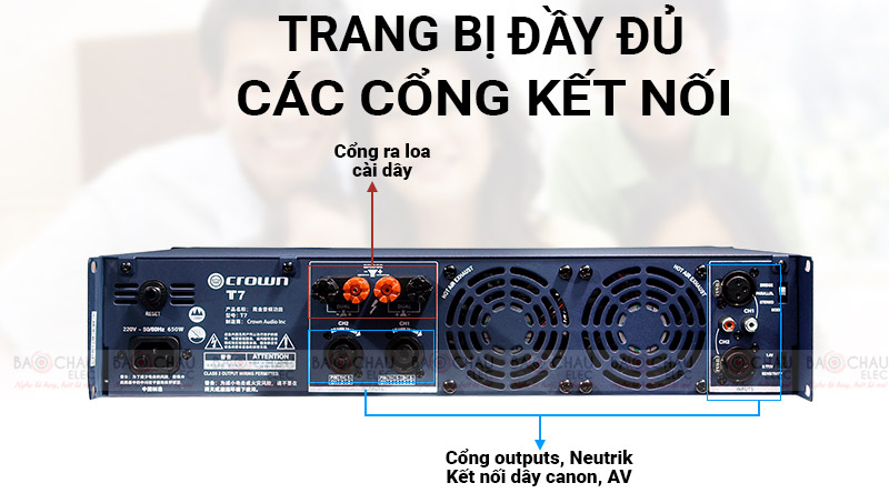 cục đẩy c&ocirc;ng suất crown t7