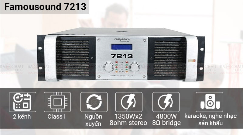 Cục đẩy Famousound 7213 ch&iacute;nh h&atilde;ng gi&aacute; tốt