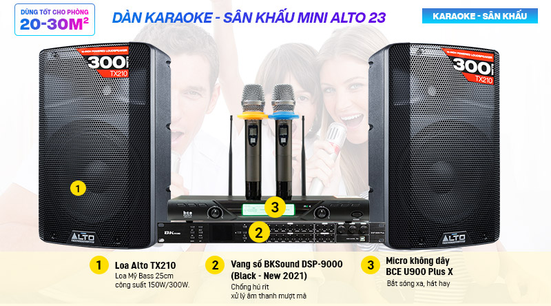 D&agrave;n karaoke - S&acirc;n khấu Mini Alto 23