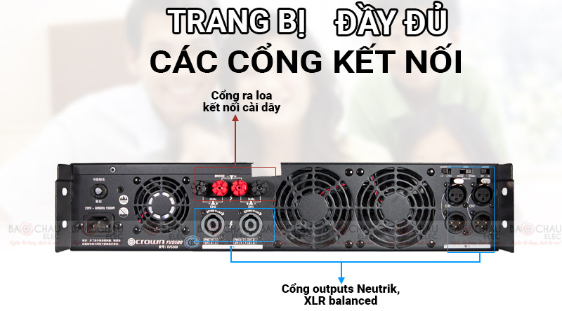 cục đẩy c&ocirc;ng suất crown kvs 500