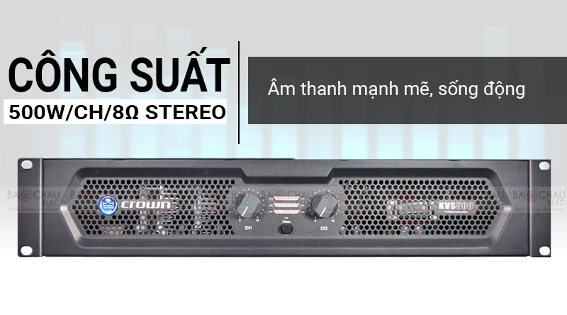 cục đẩy c&ocirc;ng suất crown kvs 500