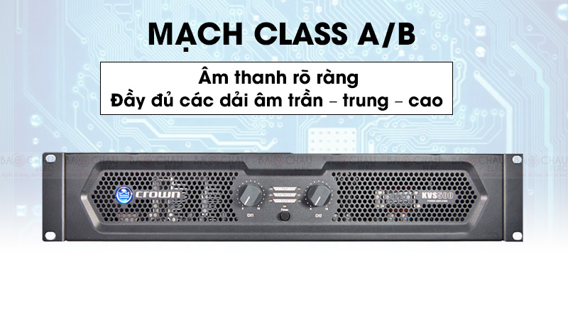 cục đẩy c&ocirc;ng suất crown kvs 500