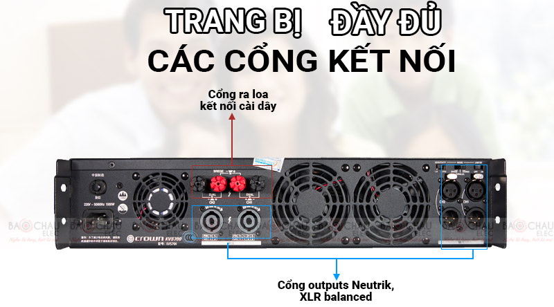 cục đẩy c&ocirc;ng suất crown kvs 700