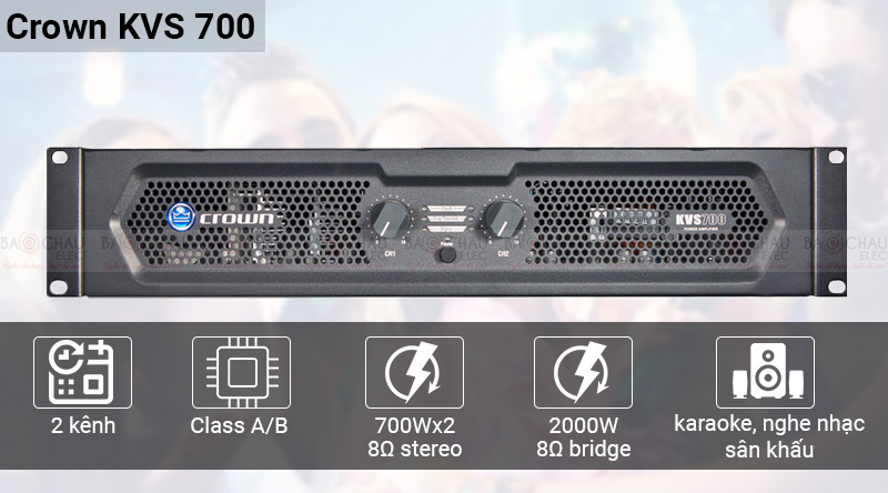 cục đẩy c&ocirc;ng suất crown kvs 700