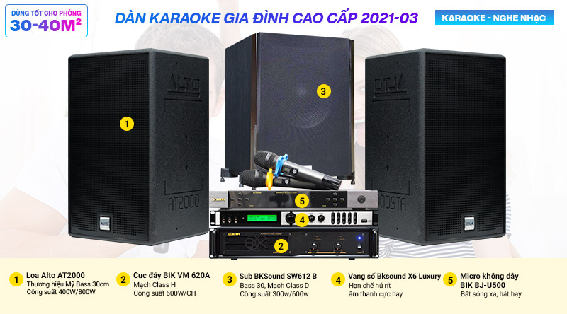 D&agrave;n karaoke gia đ&igrave;nh cao cấp 2021-03