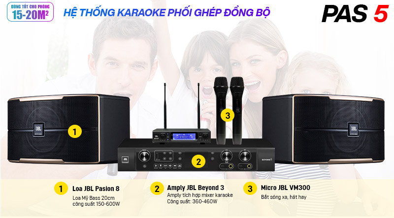 D&agrave;n karaoke JBL PAS 5 