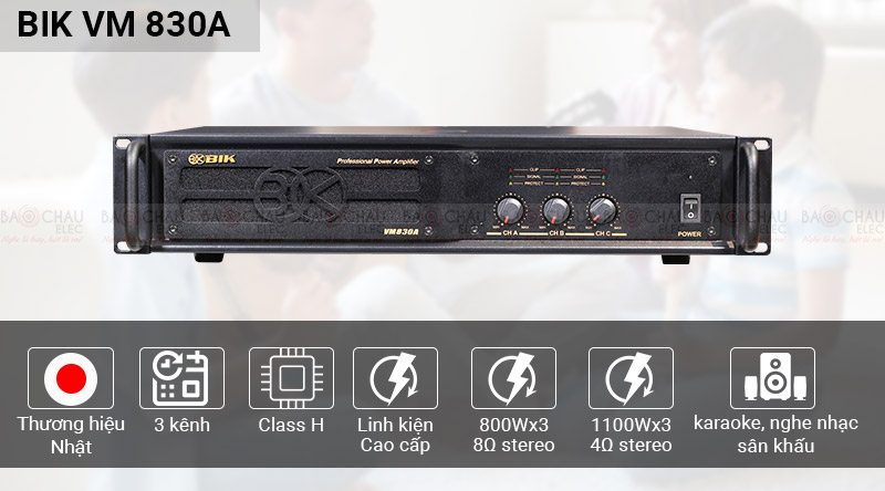 Cục đẩy c&ocirc;ng suất BIK VM830A