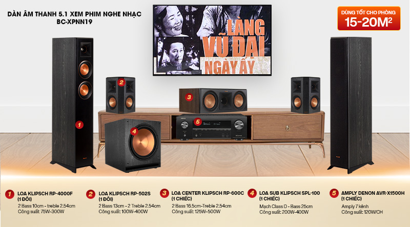 Dàn âm thanh 5.1 xem phim nghe nhạc BC-NN19