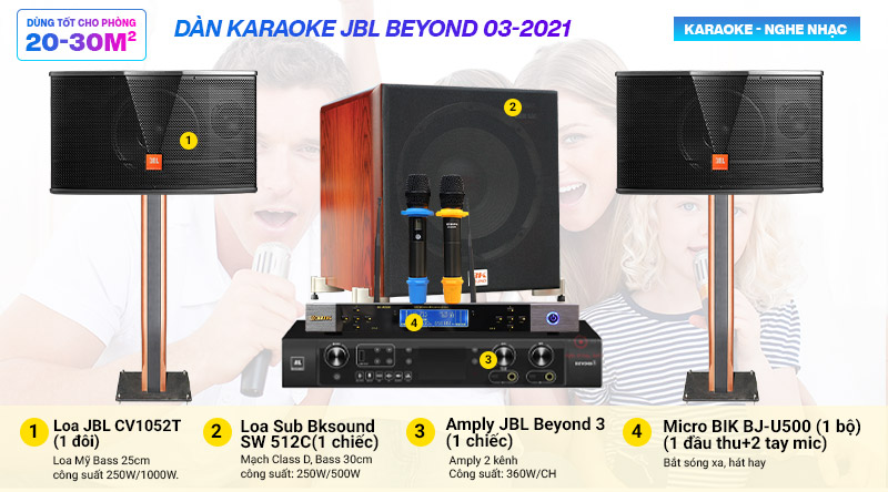 D&agrave;n karaoke JBL Beyond 03-2021