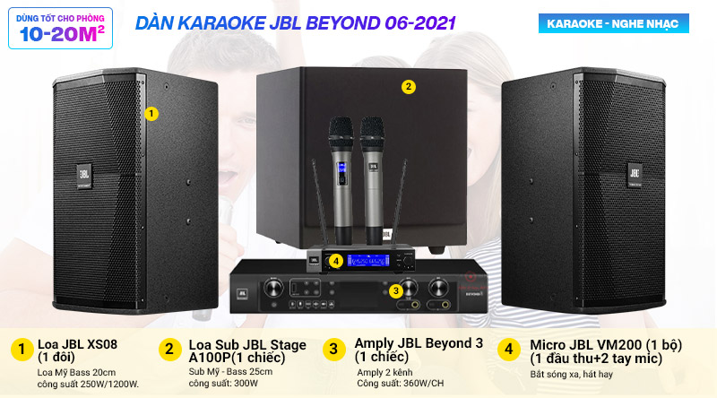 D&agrave;n karaoke JBL Beyond 06-2021