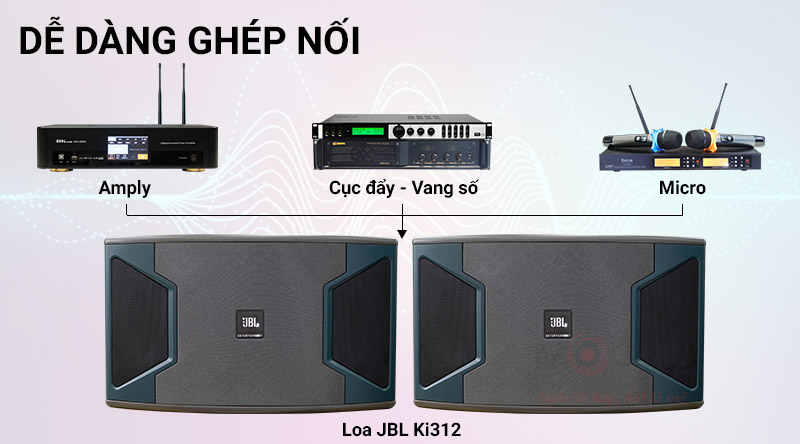 Loa karaoke JBL Ki312 Ba Sao (bass 30cm)