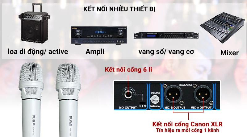 Micro kh&ocirc;ng d&acirc;y BCE Vip 6000