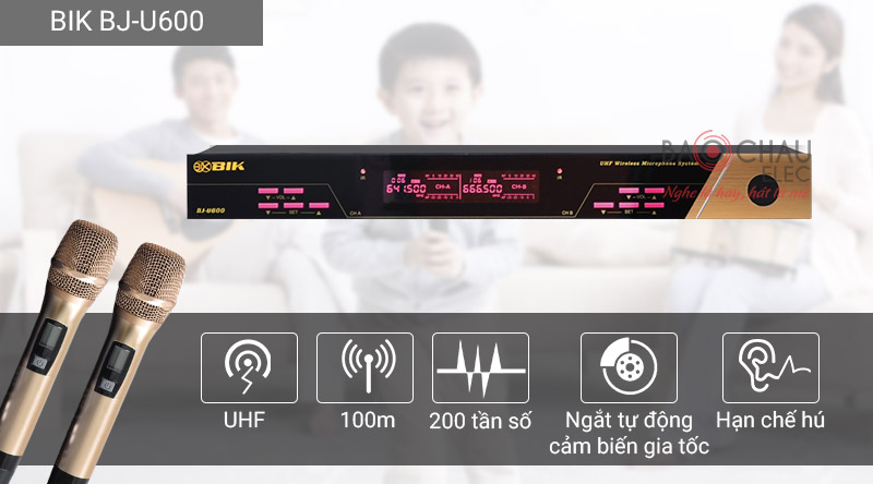 Micro kh&ocirc;ng d&acirc;y BIK BJ-U600 (Japan- New 2021)