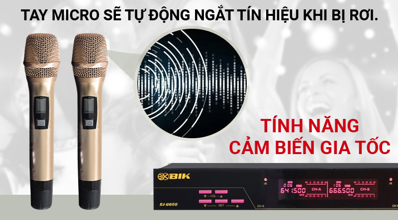 Micro kh&ocirc;ng d&acirc;y BIK BJ-U600 (Japan- New 2021)