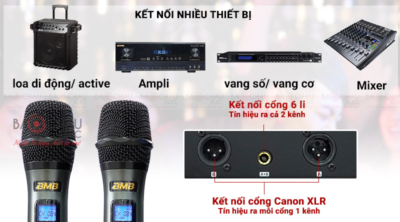Micro kh&ocirc;ng d&acirc;y BMB WB-5000 (model 2021)