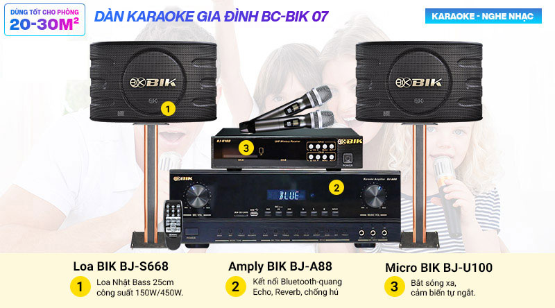 Dàn karaoke gia đình BC-BIK07