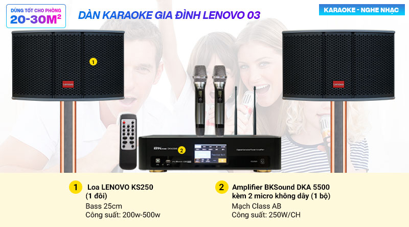 D&agrave;n karaoke gia đ&igrave;nh Lenovo 03