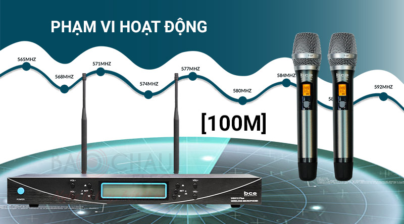 Phạm vi hoạt động tới 100m