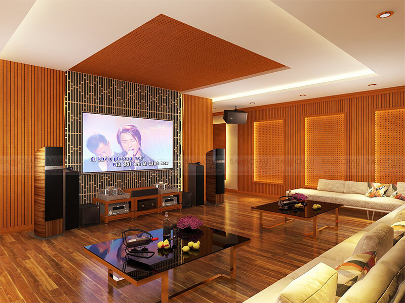 Thiết kế phòng giải trí đa năng, xem phim, nghe nhạc, karaoke 06